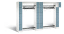 C+P Offene Garderobe, H1950xB2840xT480mm