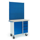 Rollcart Werkstattwagen 4 Schubladen 1 Stahlschrank 1111x600