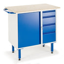 Rollcart Kleine Werkbank 4 Schubladen 1 Stahlschrank 1000x600