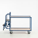 Rollcart Tischwagen mit 2 Trittstufen (2 Etagen) 990x590
