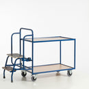 Rollcart Tischwagen mit 2 Trittstufen (2 Etagen) 990x590