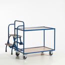 Rollcart Tischwagen mit 2 Trittstufen (2 Etagen) 990x590