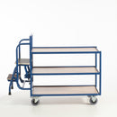 Rollcart Tischwagen mit 2 Trittstufen (3 Etagen) 990x590