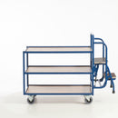 Rollcart Tischwagen mit 2 Trittstufen (3 Etagen) 990x590