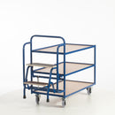 Rollcart Tischwagen mit 2 Trittstufen (3 Etagen) 990x590