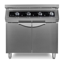 MAXIMA Gastro Induktionsherd - 4 Brenner - 70 cm Tief - mit Ständer