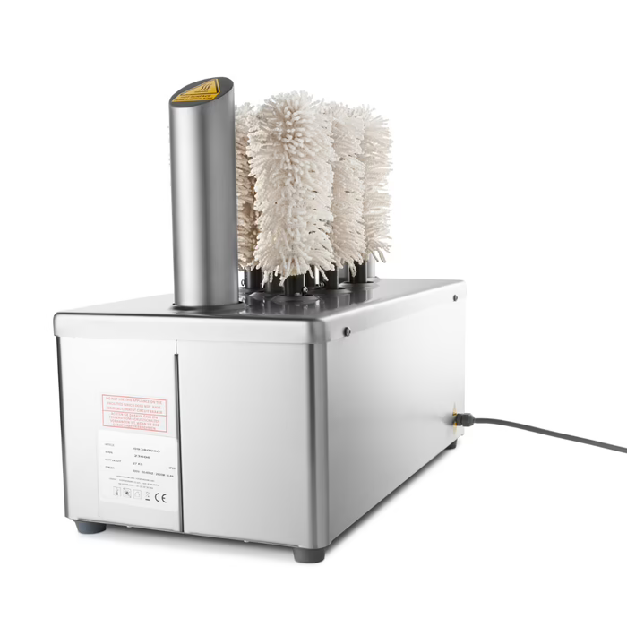 MAXIMA Gastro Glaspolierer - 8 Pinsel - 600 Gläser/Stunde