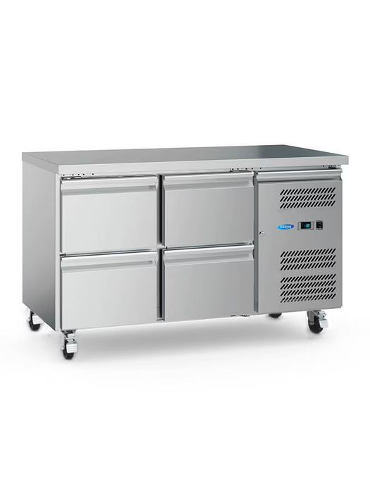 MAXIMA Gastro Kühltisch - 314 l - 136 cm - 2 Türen