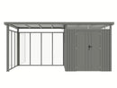 StarLine Metal Shed Model Style 4.45 m² Economy Set 5 Aluminum Grey