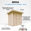 Timbela Gartenhaus mit LP® SmartSide® M901A – 118 x 250 cm – 3 m2 – Bild 7