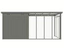 StarLine Metal Shed Model Style 4.45 m² Economy Set 5 Aluminum Grey