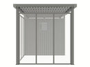 StarLine Metal Shed Model Style 4.45 m² Economy Set 5 Aluminum Grey