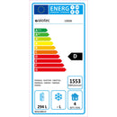 Vaiotec EASYLINE refrigerated counter 700 / 3-door incl. upstand - Monoblock