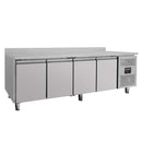 Vaiotec EASYLINE refrigerated counter 700 / 4-door incl. upstand - Monoblock