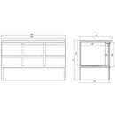 Vaiotec EASYLINE cooling table Mini 700 / 3-compartment - with 6 drawers