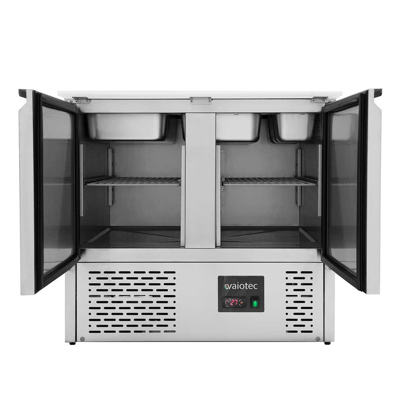 Saladette Vaiotec EASYLINE 700 / 2 compartiments avec couvercle à charnière 
