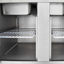 Vaiotec EASYLINE Saladette 700 / 2-compartment with square glass top