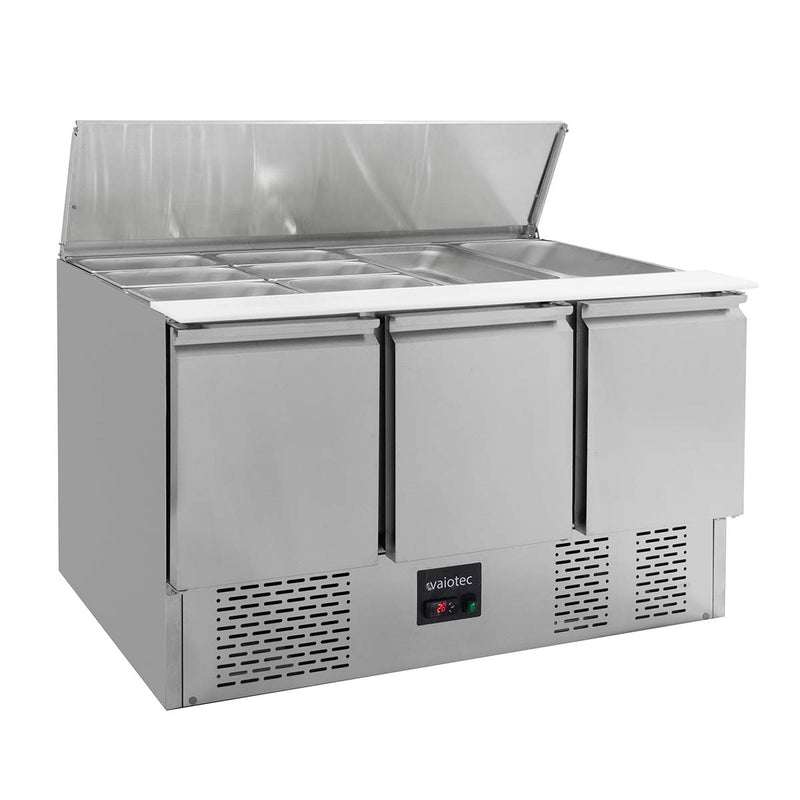 Saladette Vaiotec EASYLINE 700 / 3 compartiments avec couvercle à charnière 