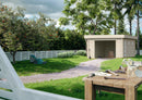Palmako Garage Rasmus 19,0 m² ohne Tor aus Holz, 44 mm