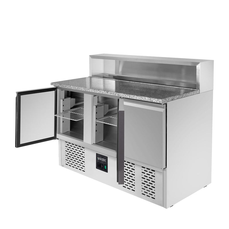 Saladette à pizza Vaiotec EASYLINE 700 / 3 compartiments - avec 3 portes