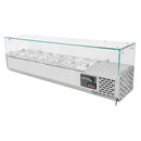 Vaiotec EASYLINE cooling unit 330 with glass cover 7xGN1/4 - 1500