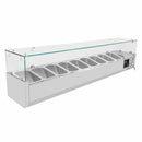 Vaiotec EASYLINE cooling unit 330 with glass cover 10xGN1/4 - 2000