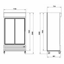 Vaiotec TOPLINE beverage refrigerator 1000 / 2 sliding doors