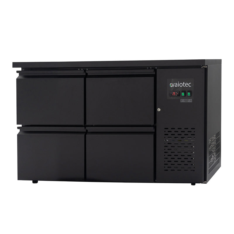 Vaiotec EASYLINE Barkühltisch schwarz / 4 Schubladen