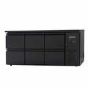 Vaiotec EASYLINE bar cooling table black / 6 drawers - 425 l