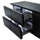 Vaiotec EASYLINE bar cooling table black / 6 drawers - 425 l