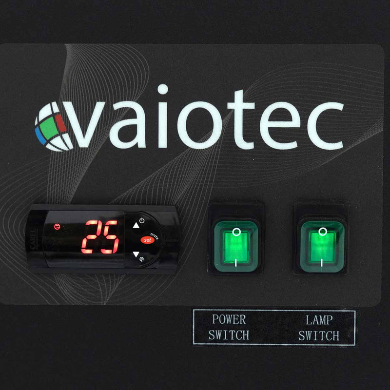 Vaiotec EASYLINE Barkühltisch schwarz / 6 Schubladen - 425 l