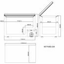 Vaiotec EASYLINE freezer 255 with hinged lid