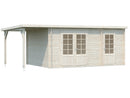 Palmako Gartenhaus Ella 13,1+3,9 m² aus Holz, 28 mm