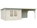 Palmako Gartenhaus Ella 8,7+10,0 m² aus Holz, 28 mm