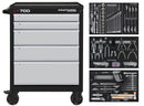 KRAFTWERK LT700 workshop trolley, 5 drawers, BASIC, 173-piece set.