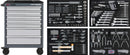 KRAFTWERK BT700 workshop trolley, 7 drawers, BASIC, 337-piece set.
