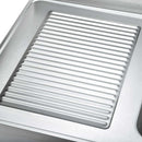 Vaiotec EASYLINE sink 700 / 2 bowls right and draining board W:2000