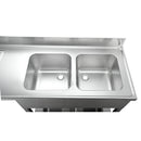 Vaiotec EASYLINE sink center 600 / 2 bowls right W:1600