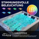 Tronitechnik Outdoor Whirpool Spa BOTTARO perlmutt weiß 210cm x160cm