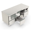Vaiotec TOPLINE refrigerated table 700 / 3-way GN1/1 with 6 drawers
