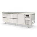 Vaiotec TOPLINE refrigerated table 700 / 4-way GN1/1 with 6 drawers / 1 door