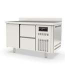 Vaiotec TOPLINE freezer table 700 / 2-way GN1/1 with 2 drawers / 1 door &amp; upstand