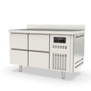 Vaiotec TOPLINE freezer table 700 / 2-way GN1/1 with 4 drawers &amp; upstand