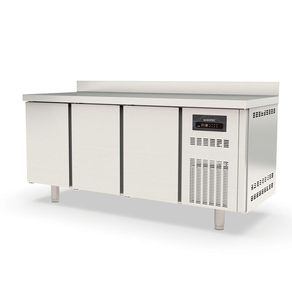 Vaiotec TOPLINE freezer table 700 / 3-compartment GN1/1 with 3 doors &amp; upstand