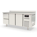 Vaiotec TOPLINE freezer table 700 / 3-way GN1/1 with 2 drawers / 2 doors &amp; upstand