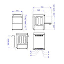 Vaiotec EASYLINE glasswasher 40x40 / 230 Volt - Model: VT-E GW40 DRD