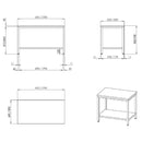 Vaiotec TOPLINE work table 600 / base shelf W:2000