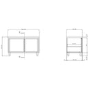 Vaiotec TOPLINE work cabinet 600 / 2 sliding doors W:1800