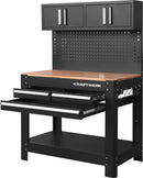 KRAFTWERK workbench with 3 drawers and 2 wall cabinets