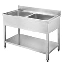 Vaiotec TOPLINE sink 600 / 2 bowls W:1000